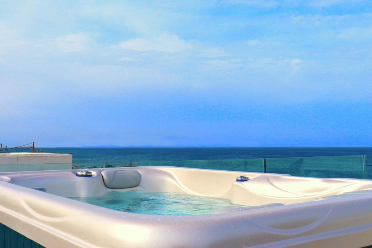 Beach Apartment Thalia With Hot Tub And Sea View آغيوس بروكوبيوس المظهر الخارجي الصورة