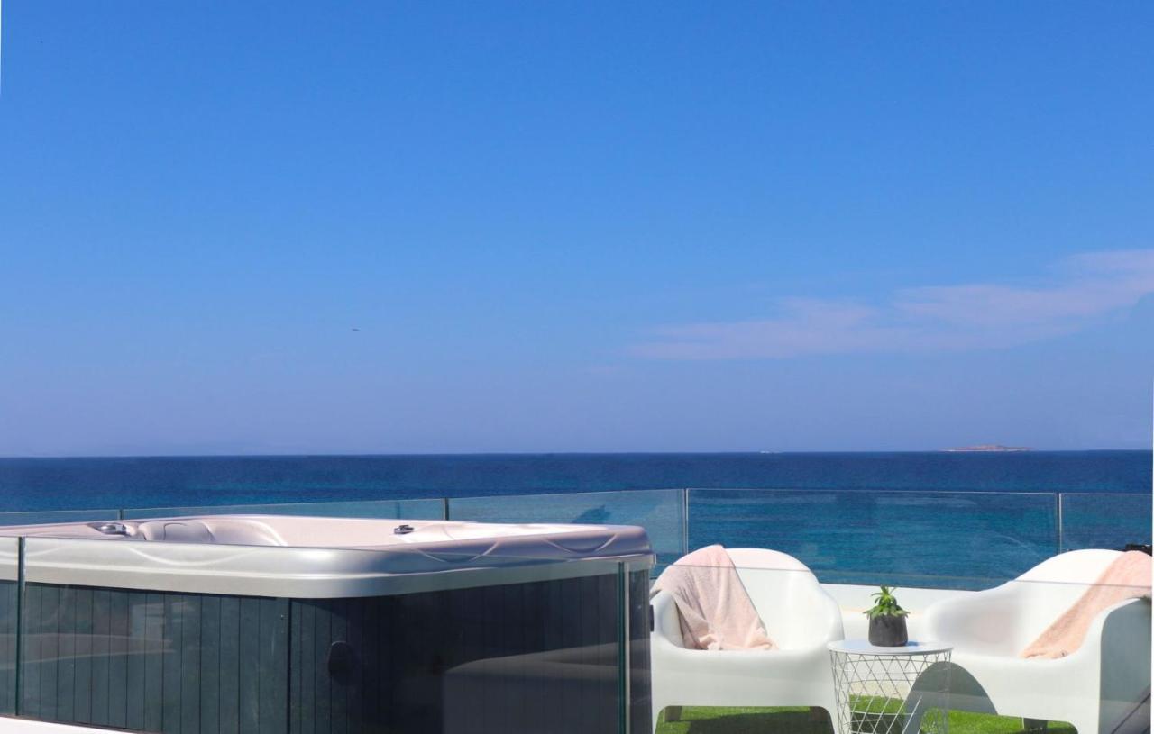 Beach Apartment Thalia With Hot Tub And Sea View آغيوس بروكوبيوس المظهر الخارجي الصورة